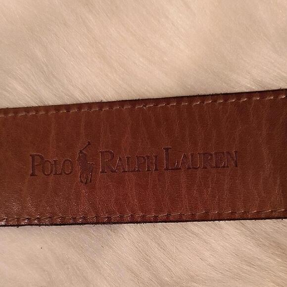 Polo by Ralph Lauren Black Crocodile Leather Belt. Size 34. Good Condition - Picture 4 of 9
